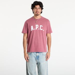 Tričko A.P.C. T-Shirt Marcus Rouge Fonce Blanc L