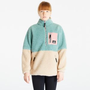 Mikina Horsefeathers Elvira Half-Zip Sweatshirt Frosty Green/ Beige M