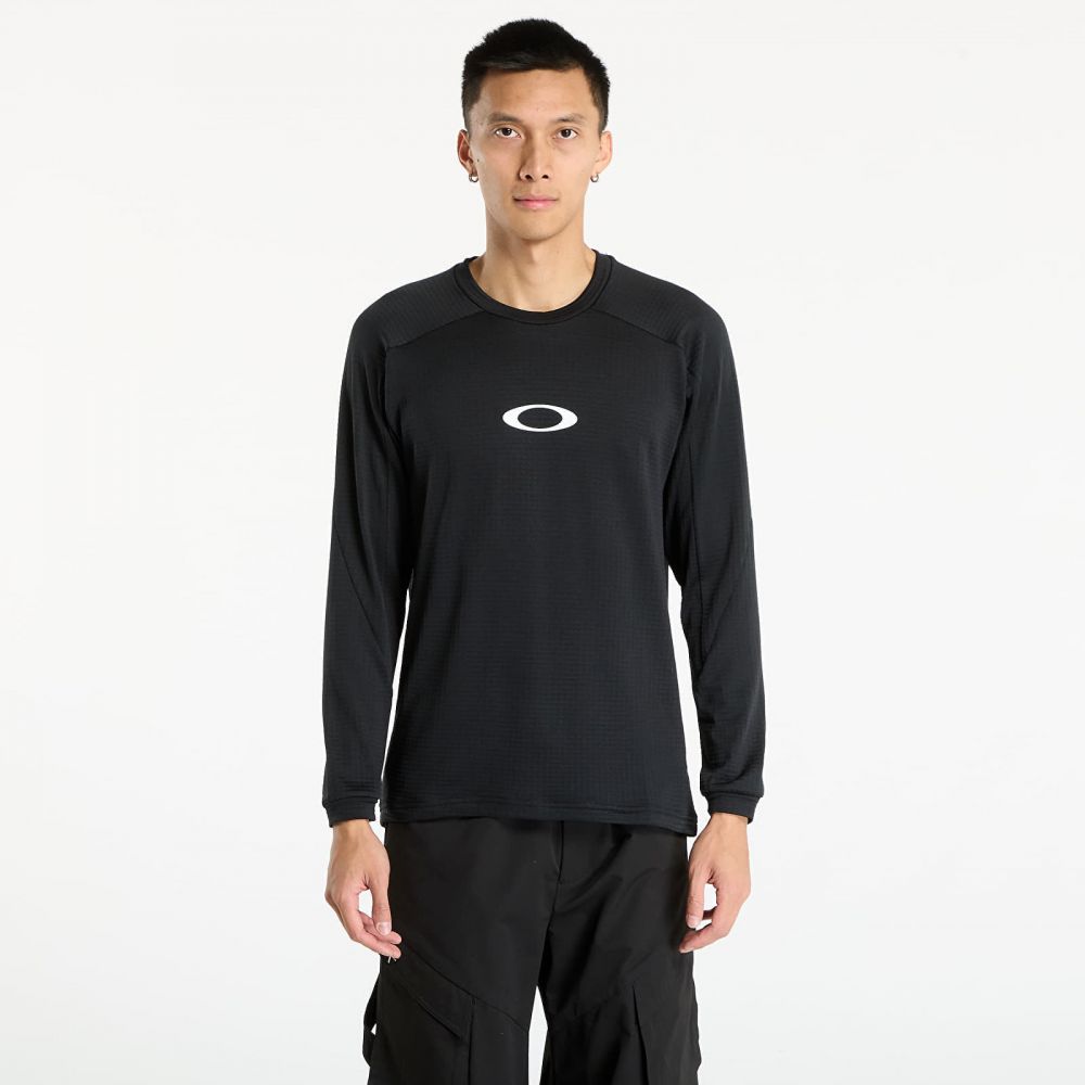 Mikina OAKLEY Enhance Light Grid L/S Crew 5.7 Blackout M