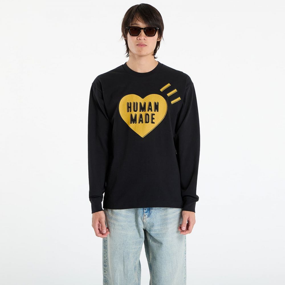 Tričko HUMAN MADE Graphic L/S T-Shirt Black S