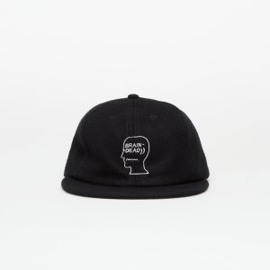 Šiltovka Brain Dead Flannel Logohead 6 Panel Hat Black Universal
