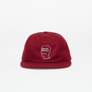 Šiltovka Brain Dead Flannel Logohead 6 Panel Hat Burgundy Universal
