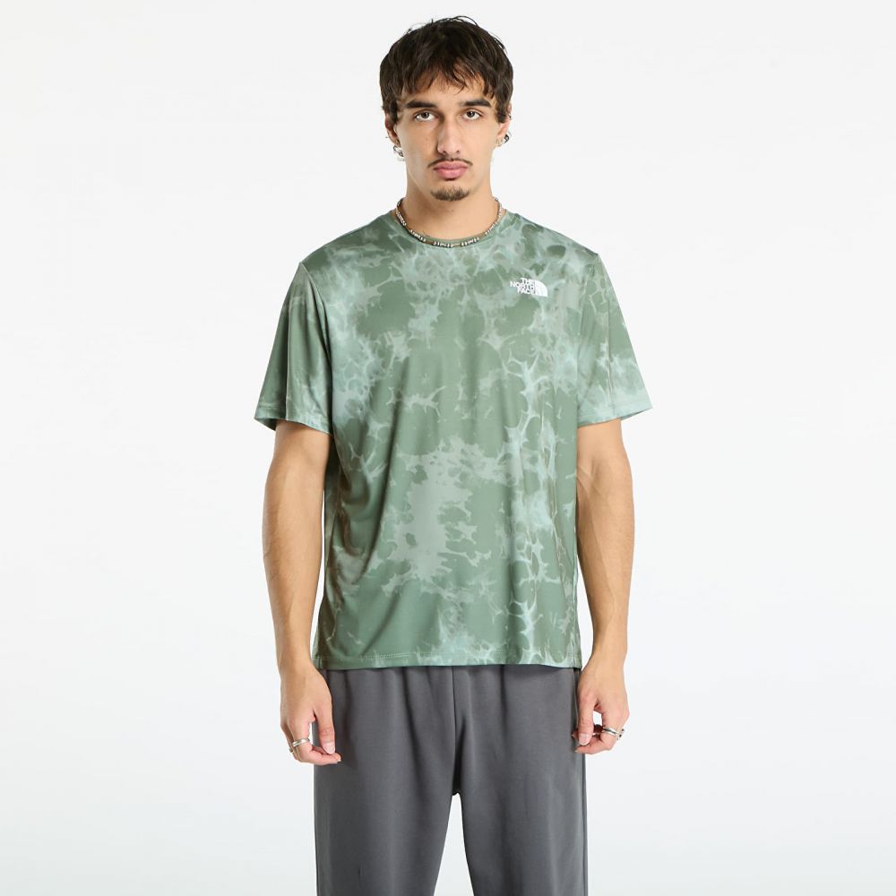 Tričko The North Face M 24/7 Short Sleeves Regular Tee Bark Mist Light Refractions Print XL