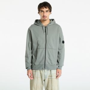 Mikina C.P. Company Light Fleece Hooded Full Zip Sweatshirt Gunmetal Grey S