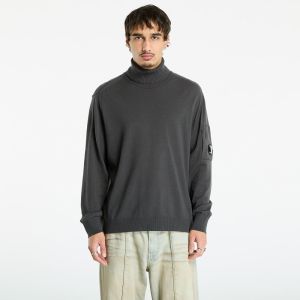 Svetr C.P. Company Extrafine Merino Wool Turtleneck Sweater Dark Shadow Grey XXL
