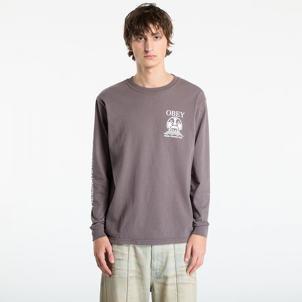 Tričko OBEY Precision Pigment Dusty Black L