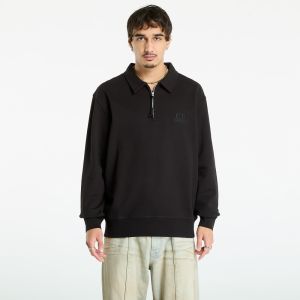 Mikina C.P. Company Diagonal Raised Fleece Half Zip Sweatshirt Black XL