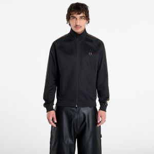 Mikina FRED PERRY Contrast Tape Track Jacket Black/ Shadedston XL