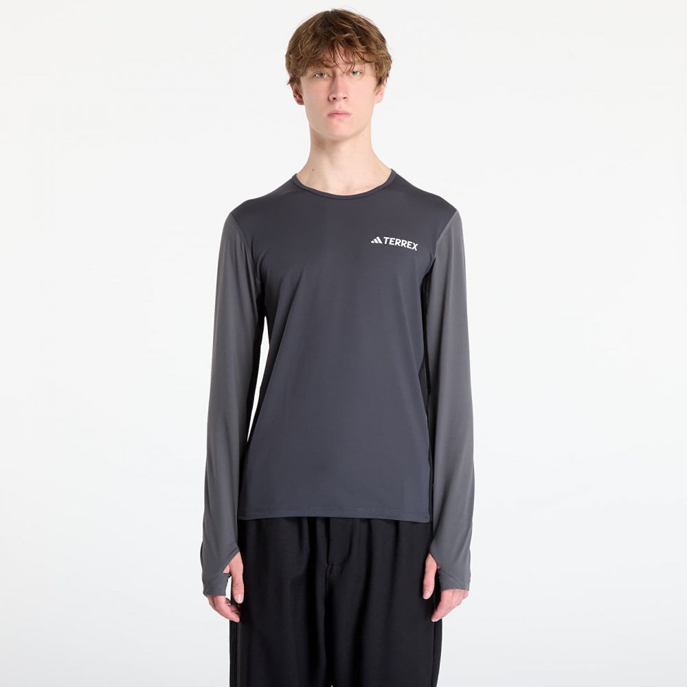 Tričko adidas Terrex Multi Synthetic Base Layer Long Sleeve Carbon XL