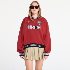 Mikina Off-White Sporty Over Crew Red Dahlia/ Black XS