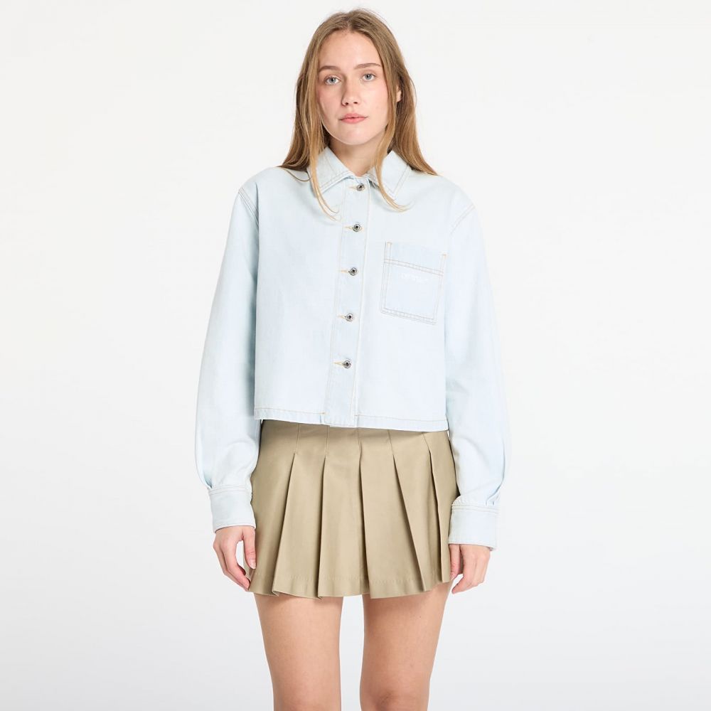 Košeľa Off-White Diag L/S Denim Pajama Shirt Light Blue S