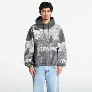 Mikina Umbro Steward Vest Masked Hoodie Dark Grey M