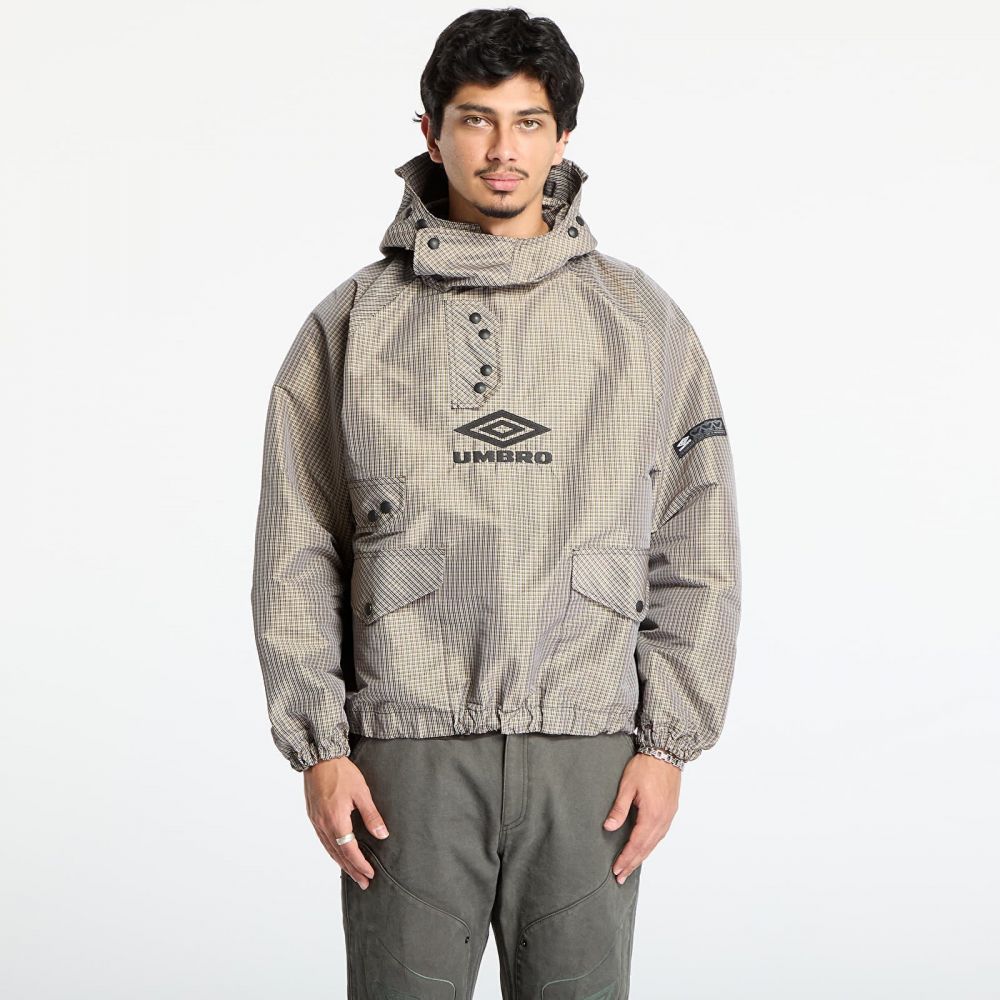 Bunda Umbro Smock Check Anorak Beige/ Black XL