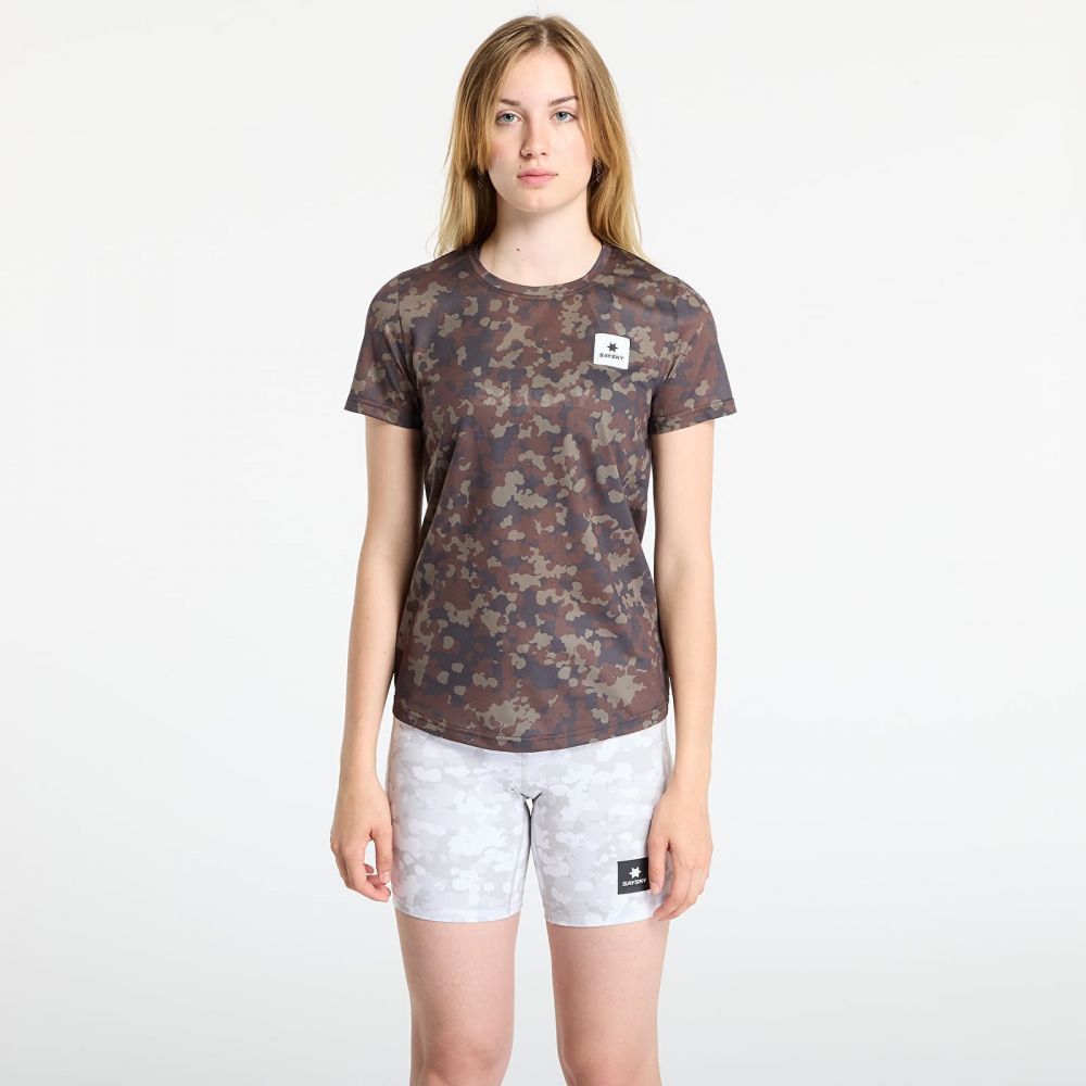 Tričko SAYSKY W Camo Combat T-Shirt Brown AOP L