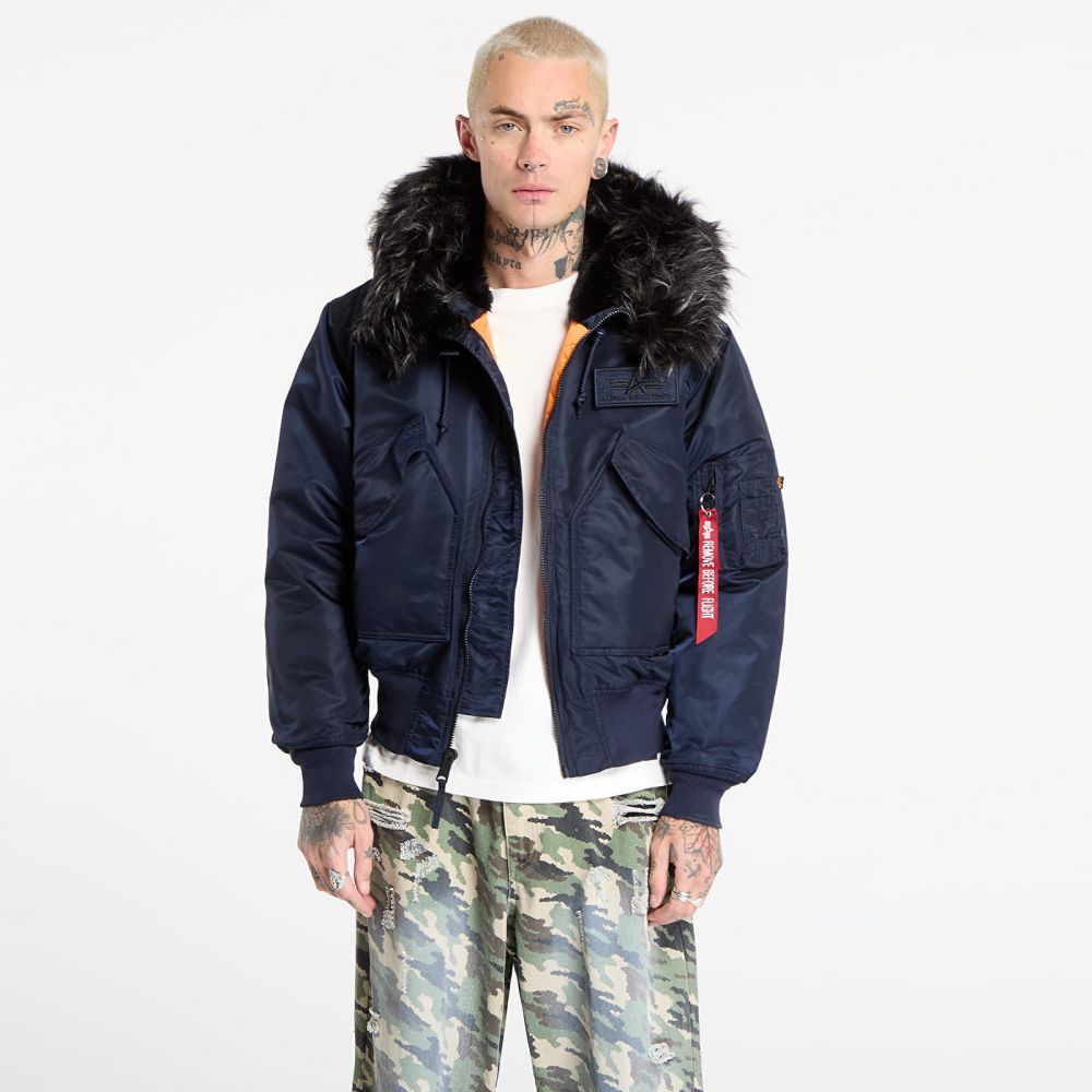 Bunda Alpha Industries 45/P Hooded Custom Ultra Navy L