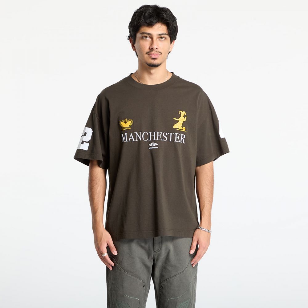 Tričko Umbro Manc T-Shirt Dark Olive L