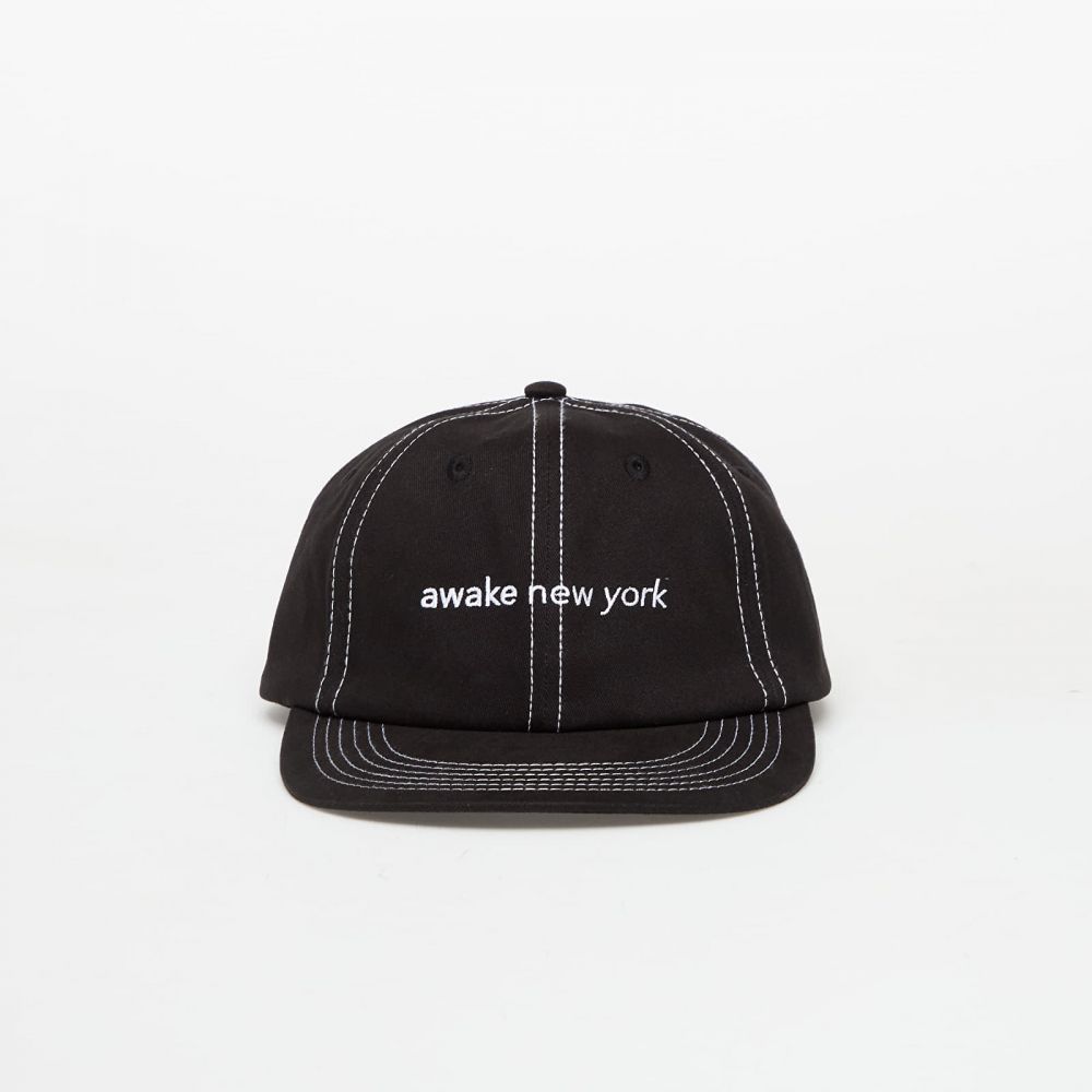 Šiltovka Awake NY Awake Ny Contrast Stitch 6 Panel Hat Black Universal