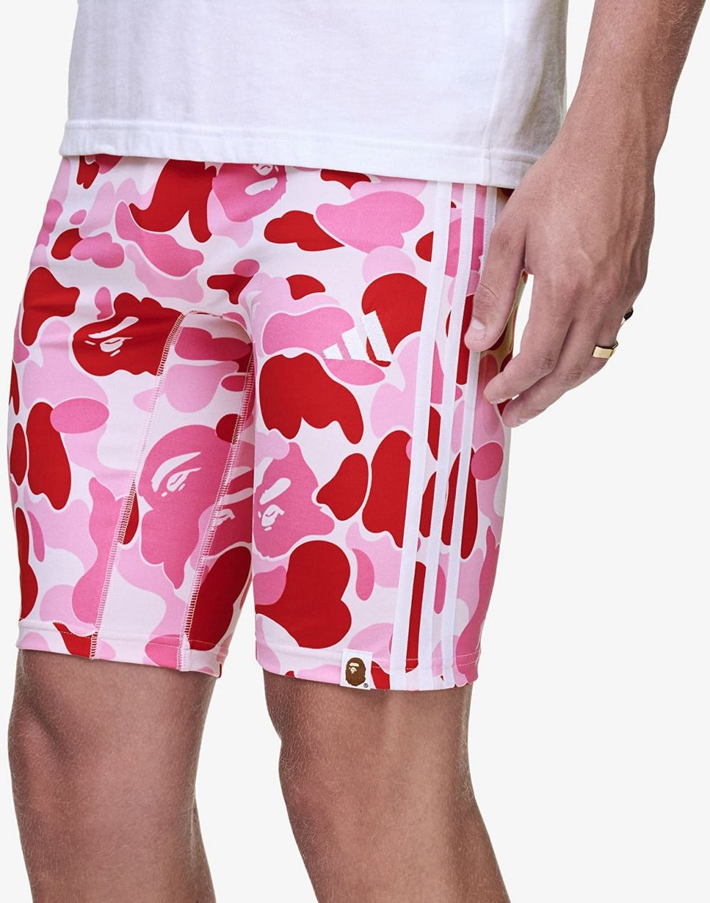Kalhoty adidas x BAPE FB Tights Semi Solar Pink XL