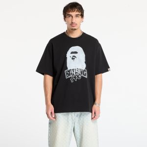 Tričko A BATHING APE Hand Drawn Ape Head Relaxed Fit Tee Black M
