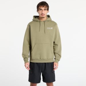 Mikina New Balance Linear Graphic Fleece Hoodie Dark Olive M