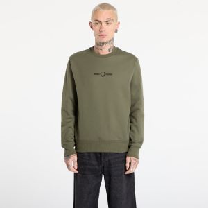 Mikina FRED PERRY Embroidered Sweatshirt Laurel W Grn M
