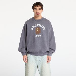 Mikina A BATHING APE Garment Dye College Relaxed Fit Crewneck Sweatshirt Cha XXL
