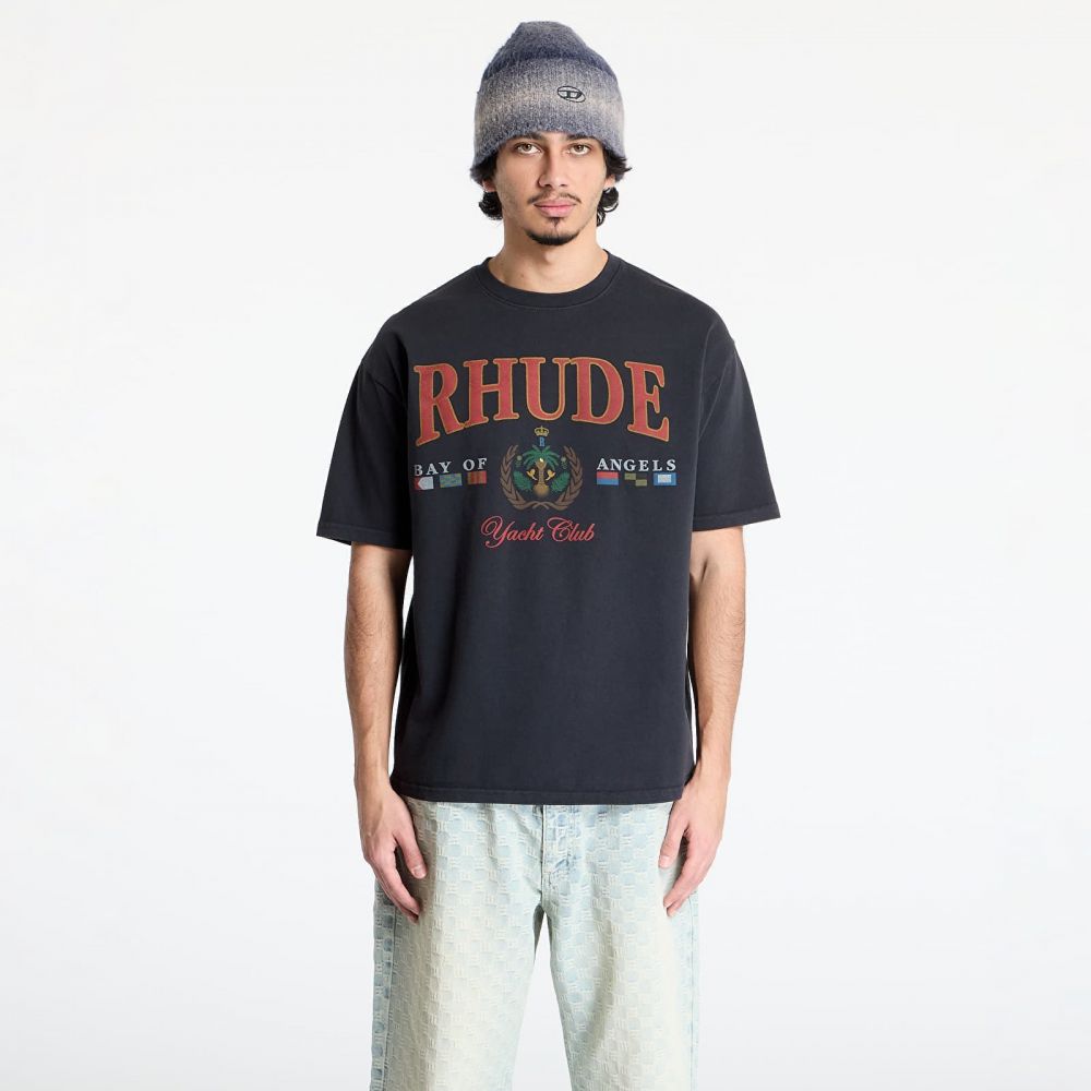 Tričko Rhude Bay Of Angels Yacht Tee Vintage Black XXL