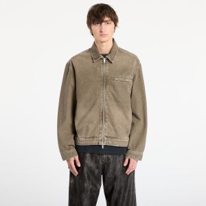 Bunda REPRESENT Collared Denim Jacket Washed Olive XL