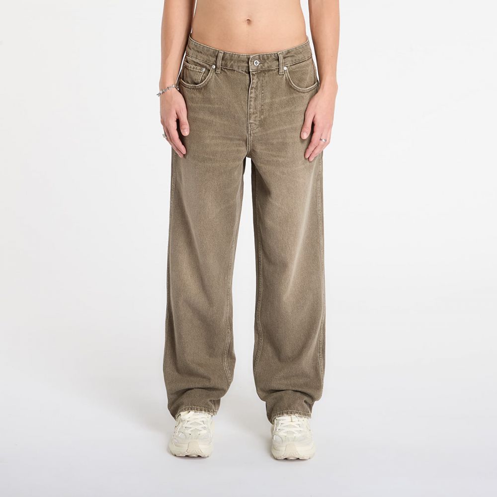 Kalhoty REPRESENT R3 Baggy Denim Washed Olive 31