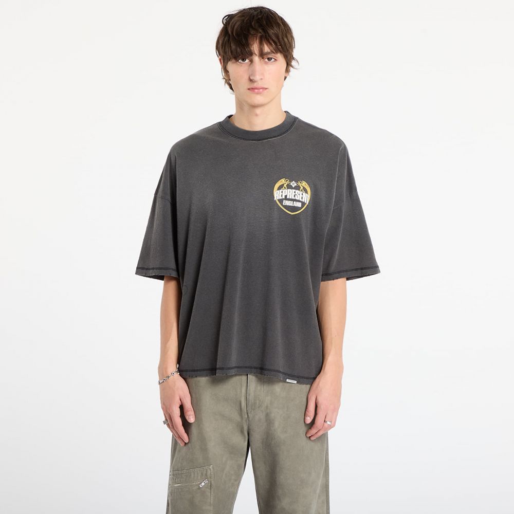 Tričko REPRESENT Angel Border T-Shirt Stained Black M