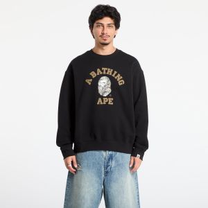 Mikina A BATHING APE Tree Edge Camo College Relaxed Fit Crewneck Sweatshirt 1 Black XL