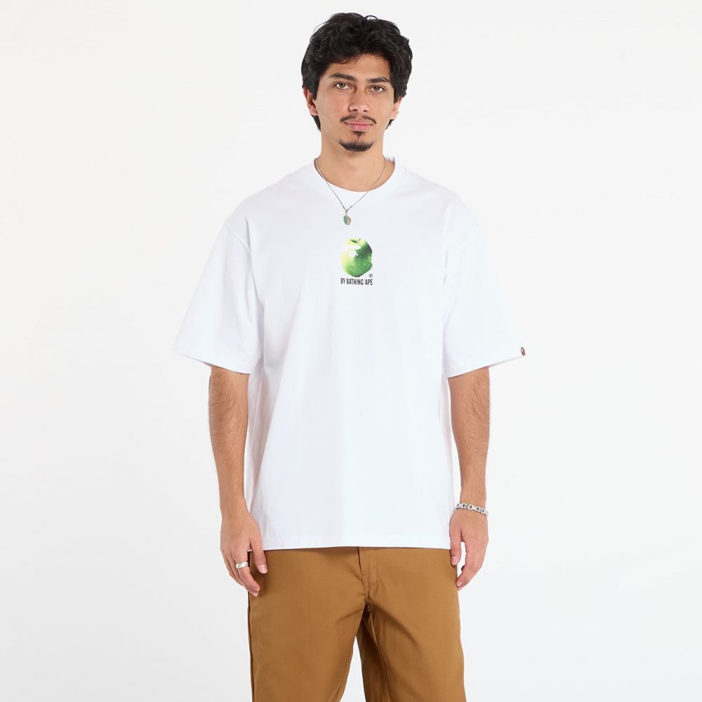Tričko A BATHING APE Apple Graphic By Bathing Ape Relaxed Fit Tee White M