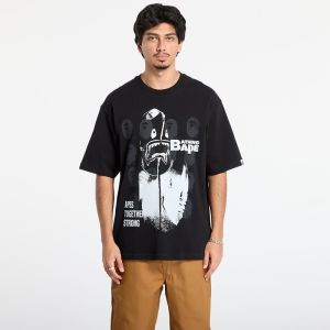 Tričko A BATHING APE Spray Print Multi Logo Relaxed Fit Tee Black S