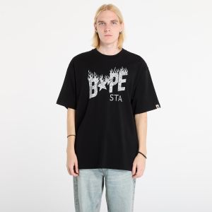 Tričko A BATHING APE Wild Leopard Pattern Bape Sta Logo Relaxed Fit Tee Black L