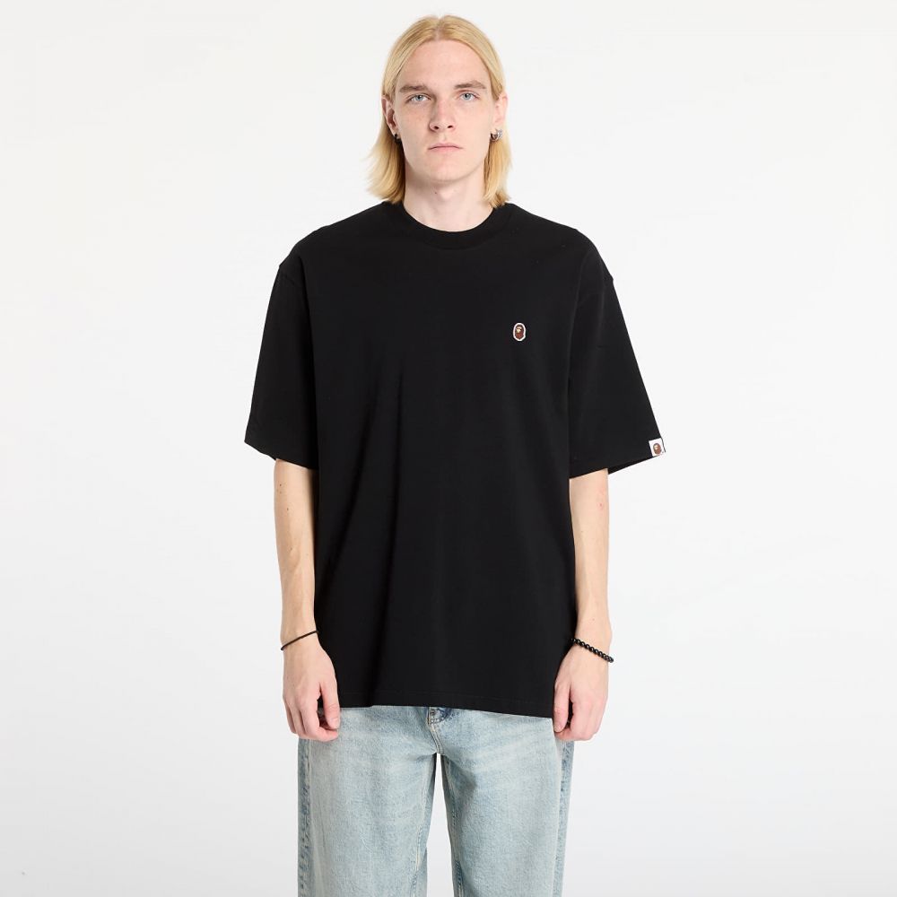 Tričko A BATHING APE One Point Relaxed Fit Tee Black XXL