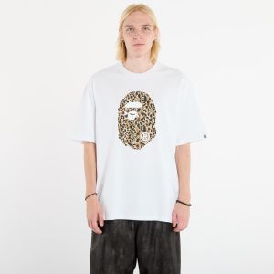 Tričko A BATHING APE Wild Leopard Pattern Ape Head Relaxed Fit Tee White XL
