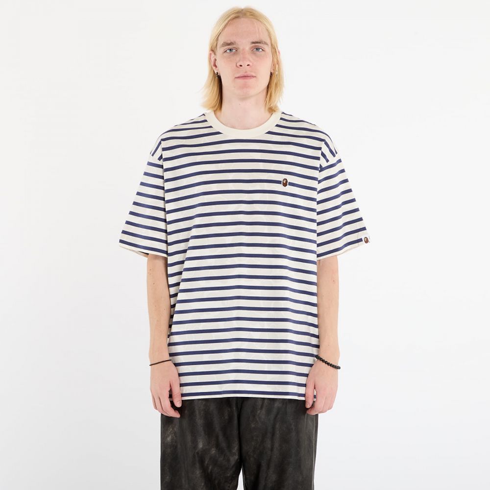 Tričko A BATHING APE Solid Camo Stripe One Point Relaxed Fit Tee Ivory S