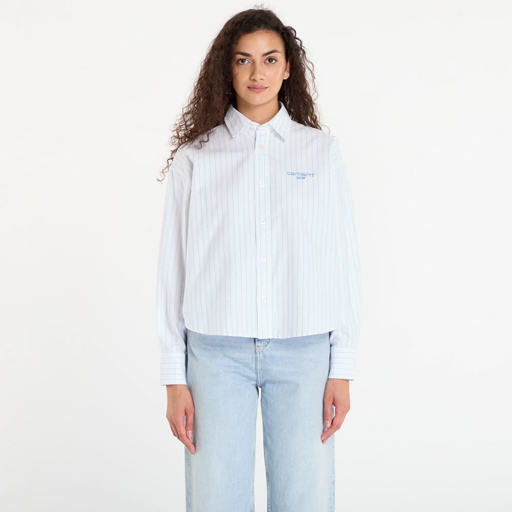 Košeľa Carhartt WIP W' L/S Cassel Shirt Cassel Stripe/ White/ Bleach S