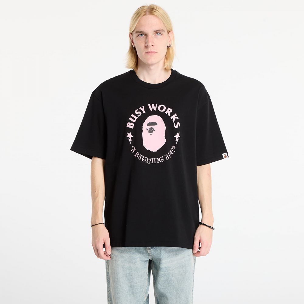 Tričko A BATHING APE Busy Works Relaxed Fit Tee Black L