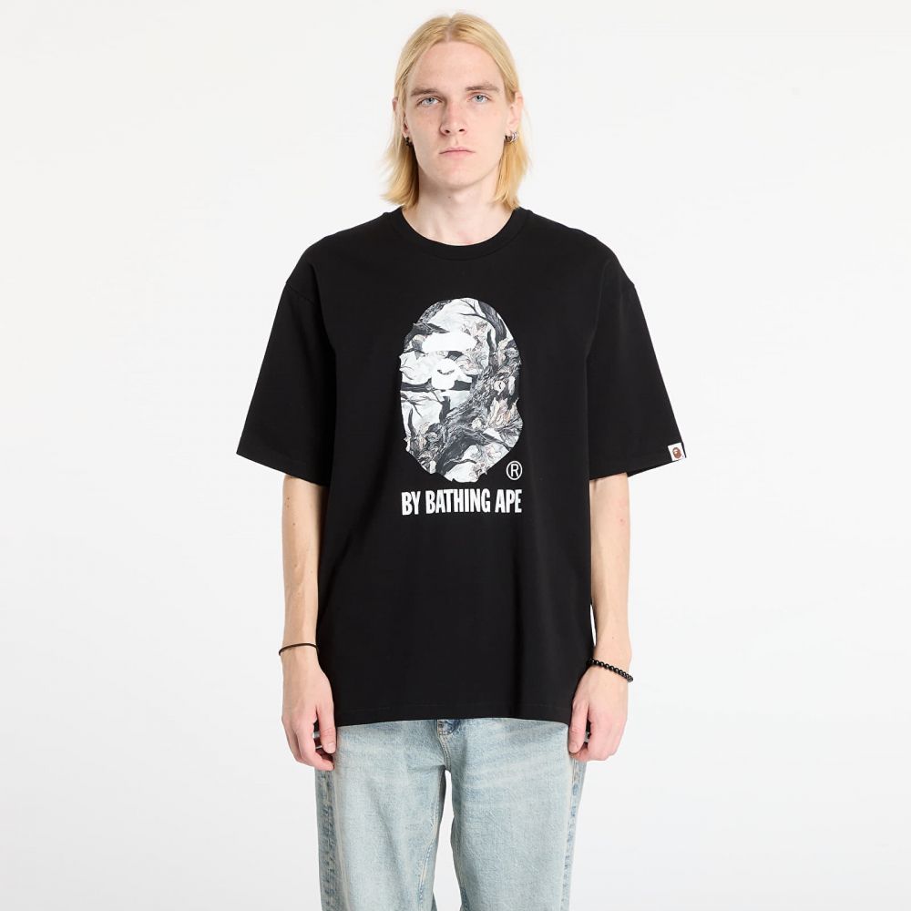 Tričko A BATHING APE Tree Edge Camo By Bathing Ape Relaxed Fit Tee Black S