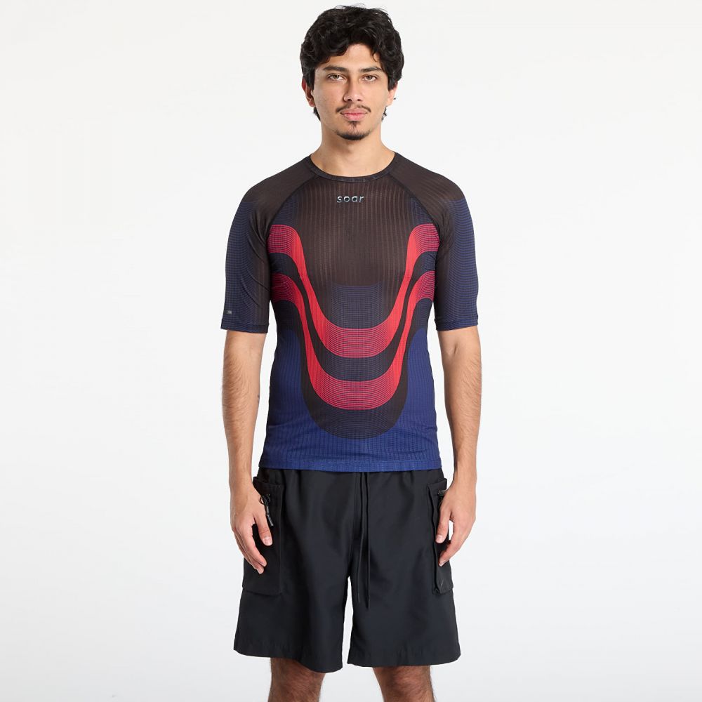 Tričko SOAR Race Tee Black/ Red/Navy S