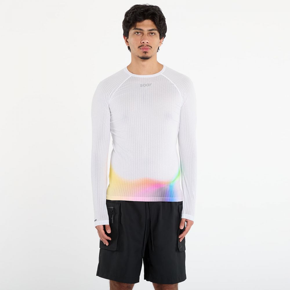 Tričko SOAR Race Base White/ Summer Rainbow L