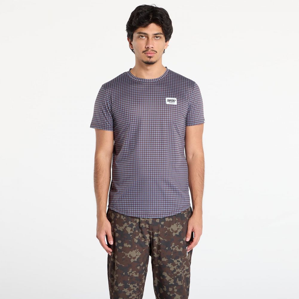 Tričko SAYSKY Houndstooth Combat T-Shirt Blue Aop M