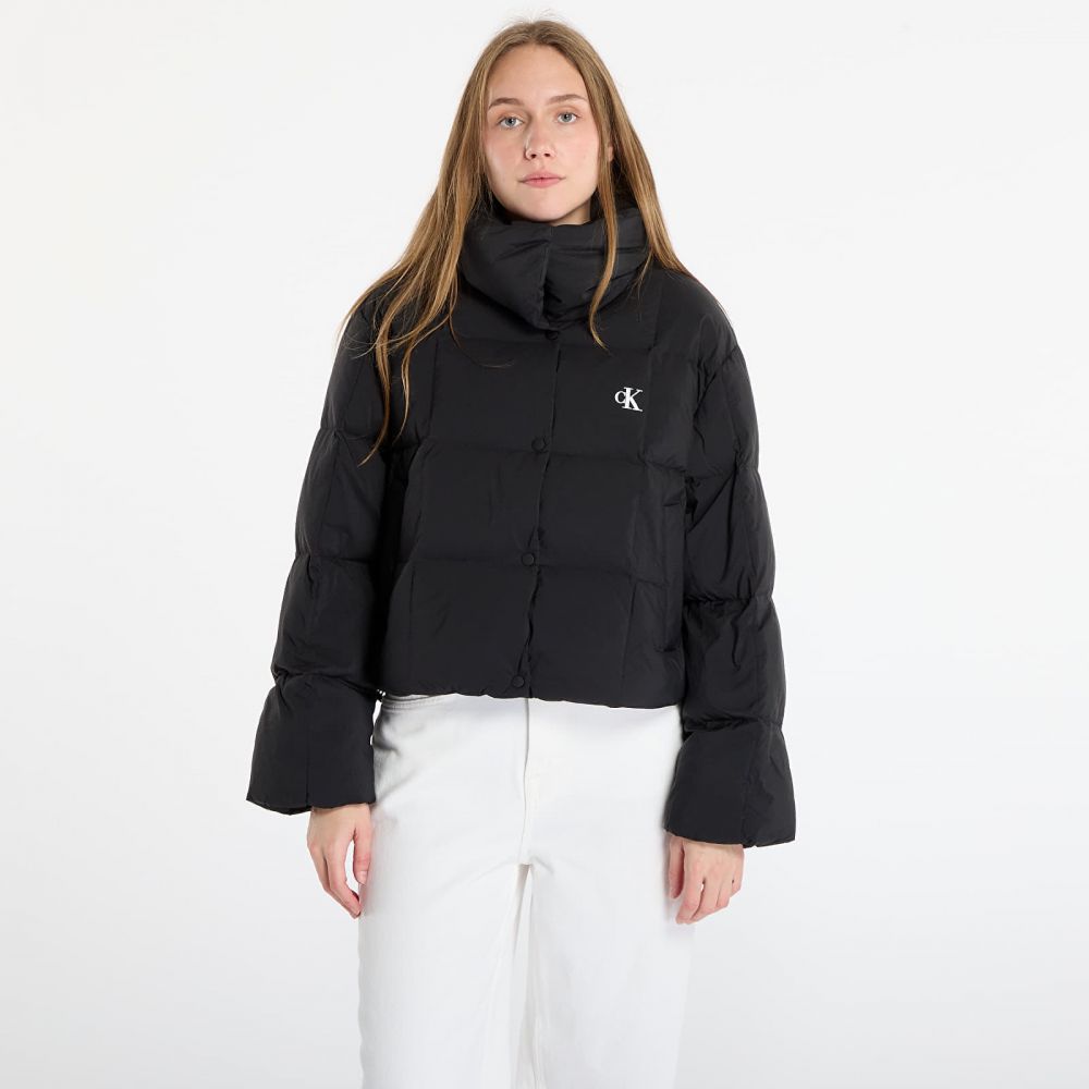 Bunda Calvin Klein Jeans Short Down Puffer Jacket Black L