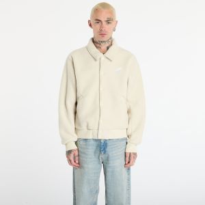 Bunda Nike Sportswear Club Men's High-Pile Fleece Coaches Jacket Lt Khaki/ White XS