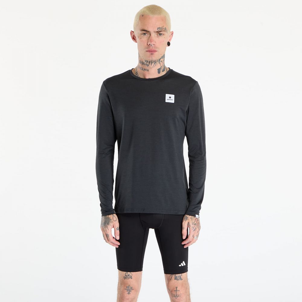 Tričko SAYSKY Reflective Logo Pace Long Sleeve Black L