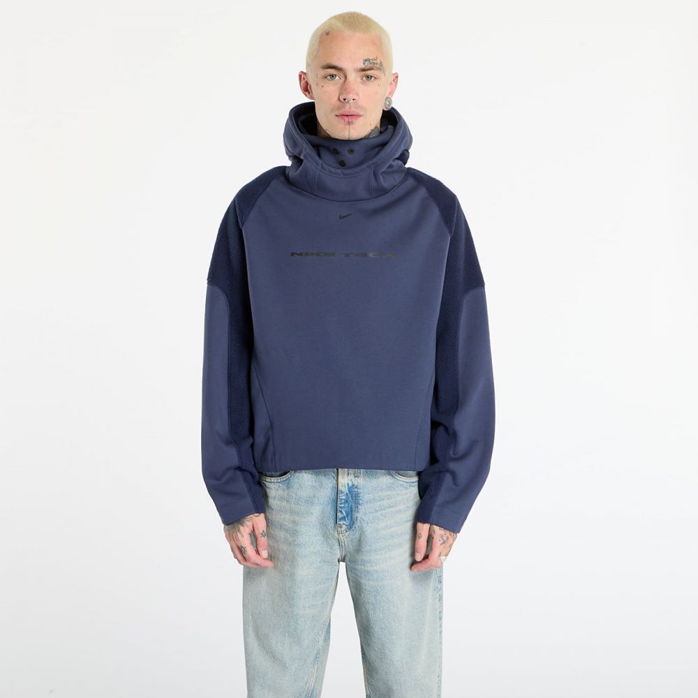 Mikina Nike Tech Boreas Men's Oversized Hoodie Thunder Blue/ Obsidian/ Black M