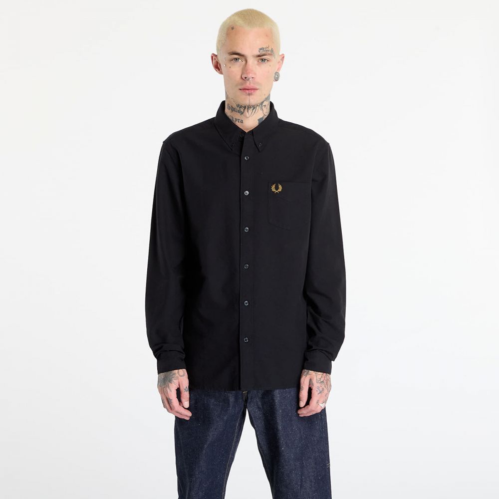 Košeľa FRED PERRY Oxford Shirt Black XL