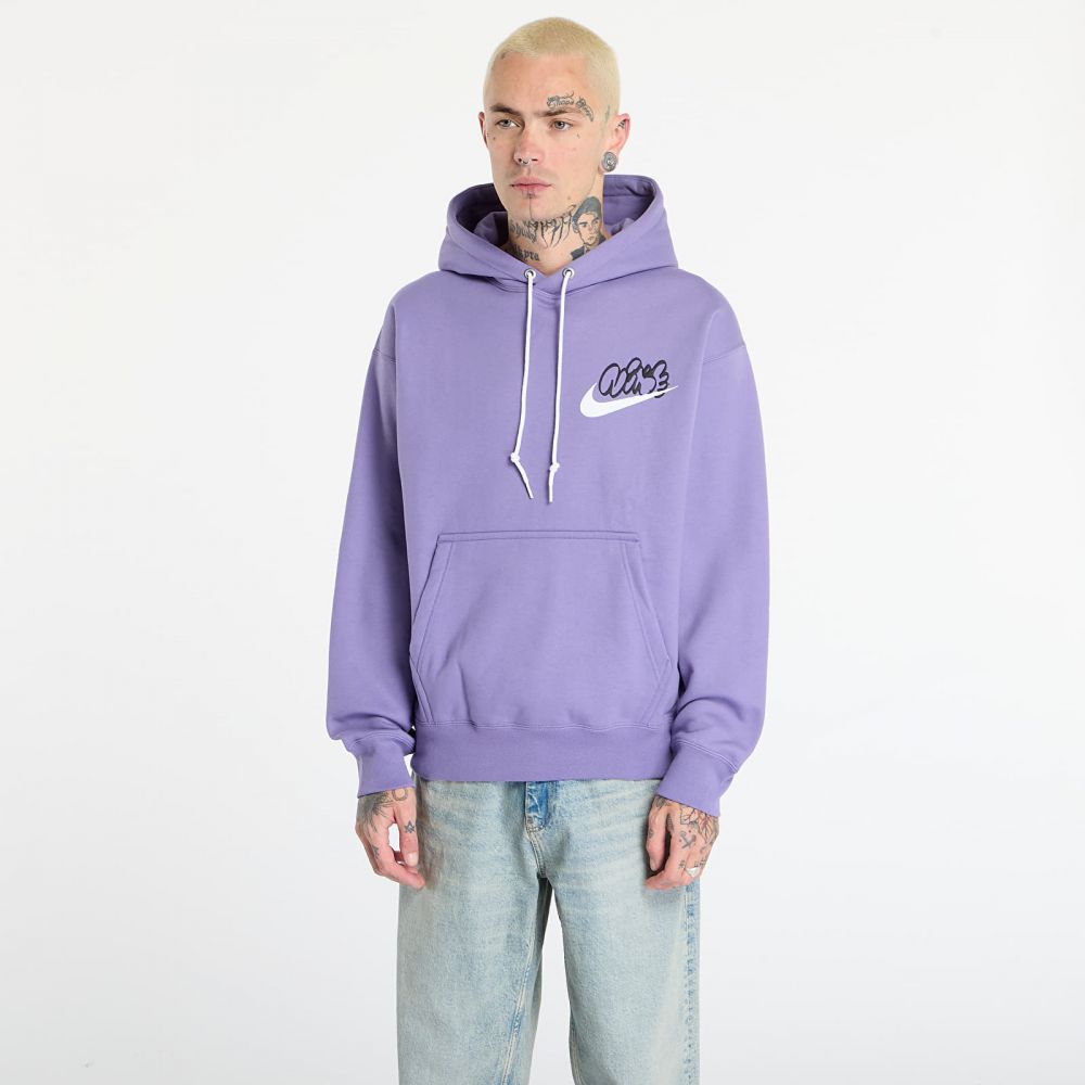 Mikina Nike Solo Swoosh Men's Fleece Hoodie Dusty Amethyst XS