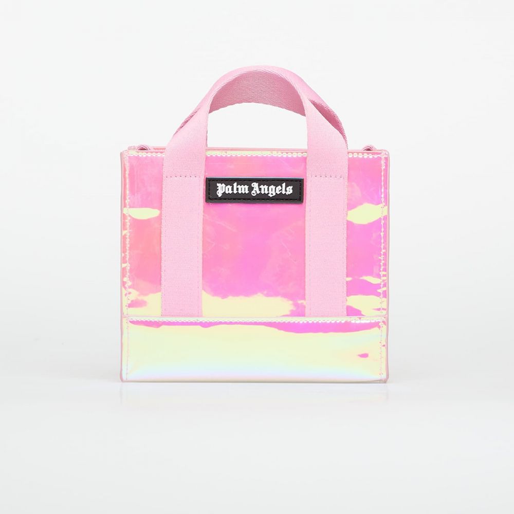 Palm Angels Kids Shiny Mini Tote Pearl Rose/ Black Universal